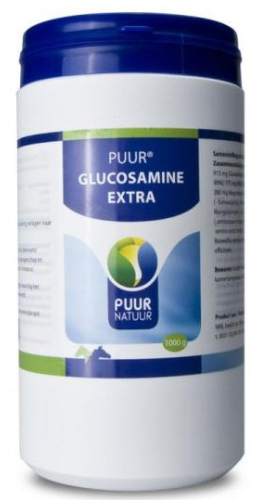1000 Gramm Puur Natuur Puur Glucosamine Extra / Glucosamine Compleet Paard & Pony