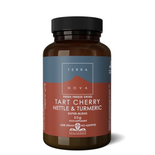 50 gram Terranova Tart Cherry Nettle & Turmeric Super-blend