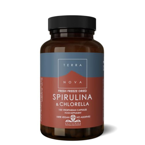 100 Kapseln Terranova Spirulina & Chlorella