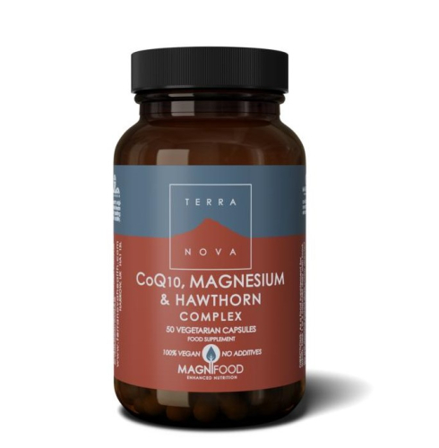 50 capsules Terranova CoQ10, Magnesium & Hawthorn Complex