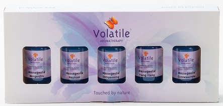 5 x 30 ml Volatile Cadeauverpakking Massageolie