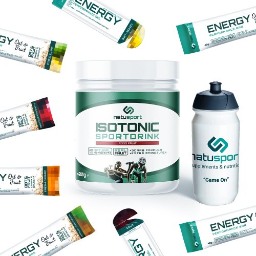 1 Packung Natusport Kennismakingspakket met Rood Fruit Sportdrink