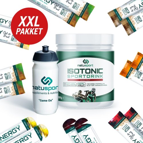 Natusport XXL-kennismakingspakket met Rood Fruit Sportdrink