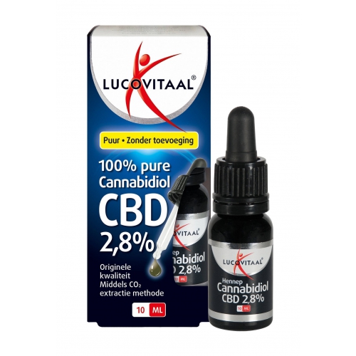 10 Ml Lucovitaal Cannabidiol CBD Hennep 2,8%