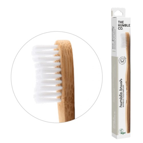 1 exemplaar The Humble Co. Humble Brush Tandenborstel Bamboe Adult Medium Wit