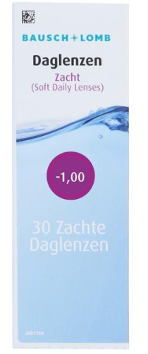 Bausch & Lomb Daglenzen -1.00 30 pieces