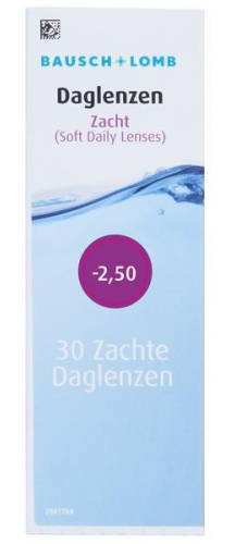 Bausch & Lomb Daglenzen -2.50  30 Stücke