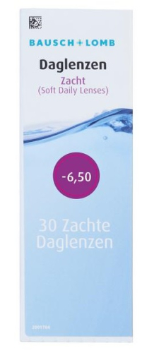 Bausch & Lomb Daglenzen -6.50 30 Stücke