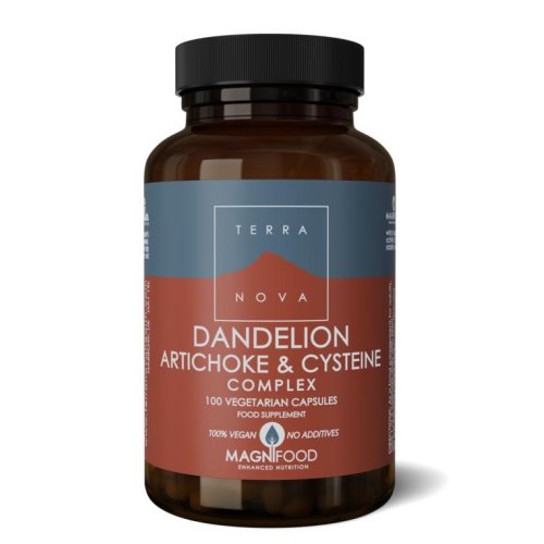 100 capsules Terranova Dandelion Artichoke & Cysteine Complex
