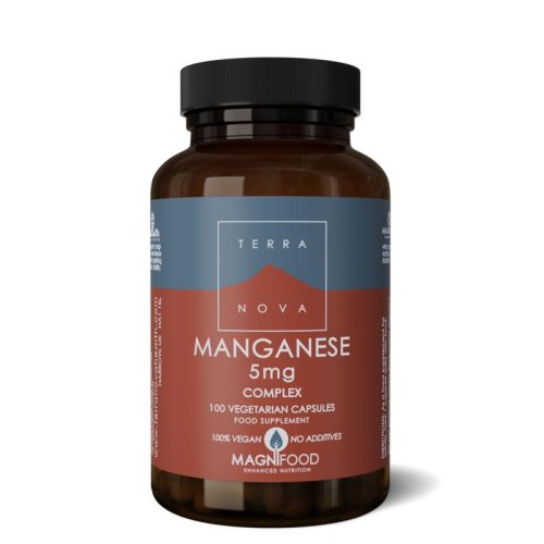 100 capsules Terranova Manganese 5 mg Complex