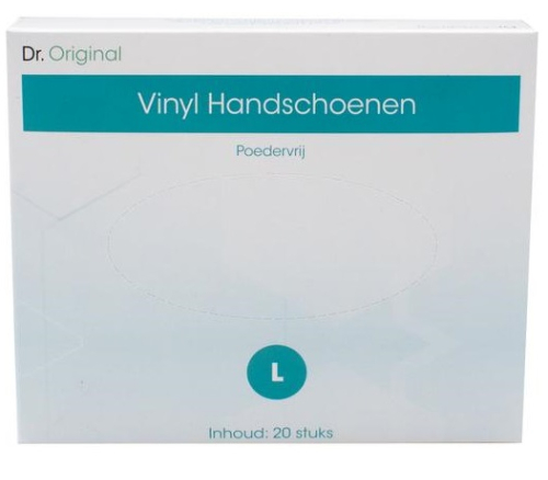 Dr. Original Vinyl Handschoenen Maat L 20 Stücke