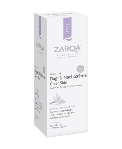 75 ml Zarqa FACE Sensitive Dag- & Nachtcrème Clear Skin