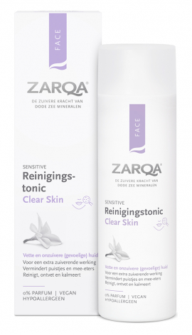 200 ml Zarqa FACE Sensitive Reinigingstonic Clear Skin