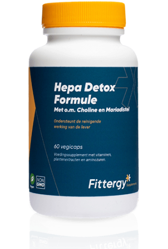 Fittergy Hepa Detox + Choline en Mariadistel 60 Kapseln