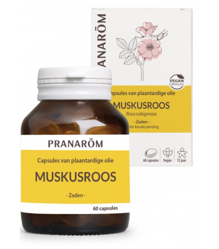 60 softgels Pranarom Plantaardige Olie Muskusroos