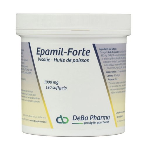 180 Softgels DeBa Pharma Epamil Forte Visolie 1000 mg