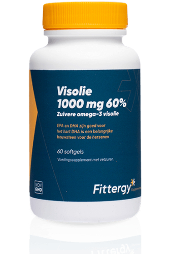 60 softgels Fittergy Visolie 1000 mg 60%
