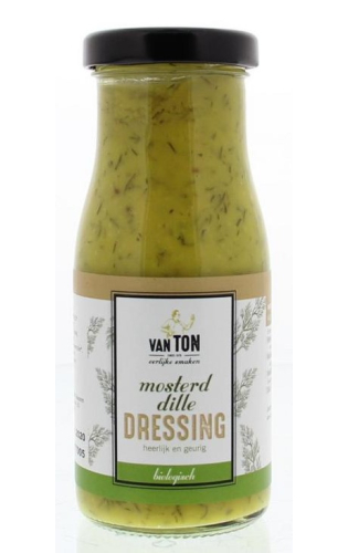 Van Ton Mosterd Dille Dressing Biologisch 140 Ml