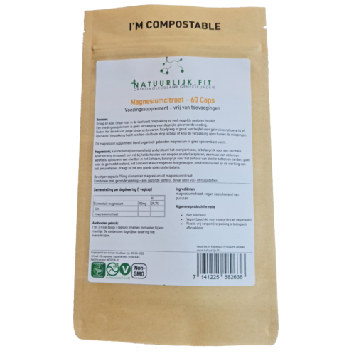 Natuurlijk.Fit Magnesium Citraat 60 Kapseln