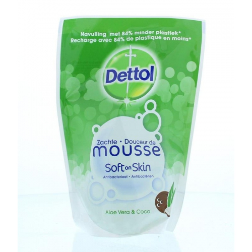 Dettol Zachte Wasmousse Soft on Skin Aloe Vera & Coco Navulling 200 Ml