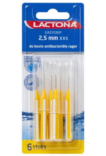 Lactona Easygrip 2,5mm XXS Antibacteriële Ragers 6 pieces