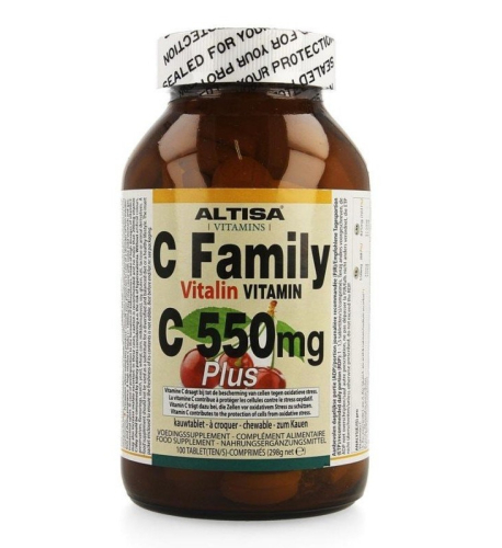 100 kauwtabletten Altisa C Family Vitalin Vitamin C 550mg Plus