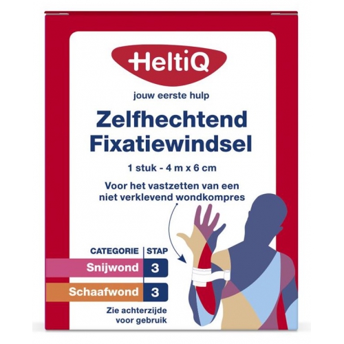 Heltiq Zelfhechtend Fixatiewindsel 4 m x 6 cm 1 Stücke