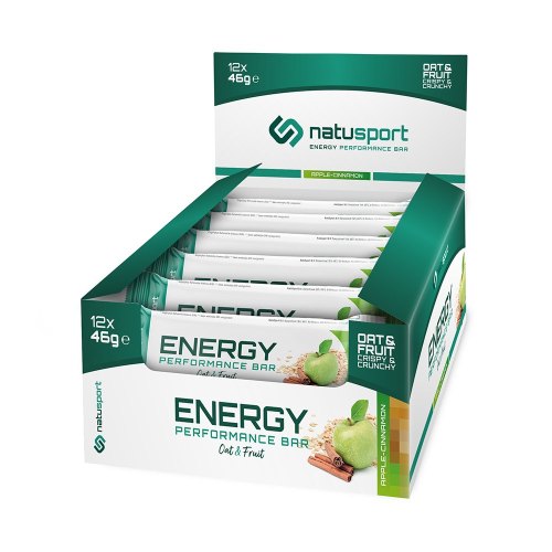 12 x 46 Gramm Natusport Energy Performance Bar Oat & Apple Cinnamon