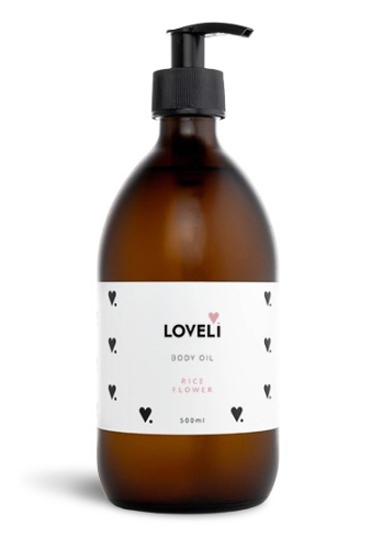 500 ml Loveli Body Oil Rice Flower Refill