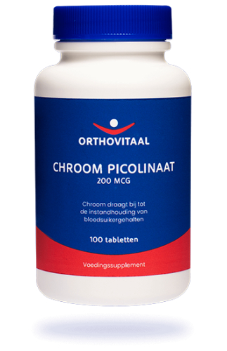 100 tabletten Orthovitaal Chroom Picolinaat 200 mcg