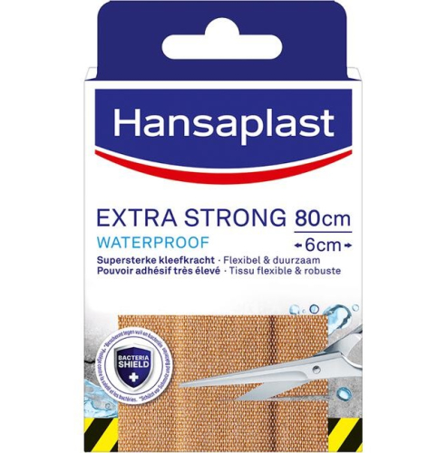 Hansaplast Pleisters Extra Strong Waterproof 10x6cm 8 Stücke