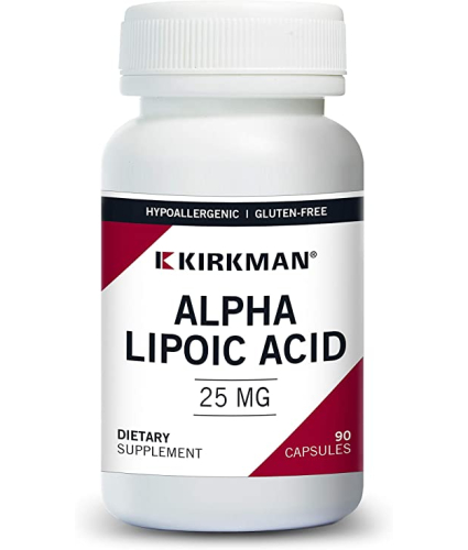 90 capsules Kirkman Alpha Lipoic Acid 25 mg Hypoallergenic