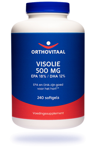 240 softgels Orthovitaal Visolie 500 mg EPA 18% DHA 12%