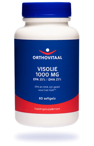 60 Softgels Orthovitaal Visolie 1000 mg EPA 35% DHA 25%