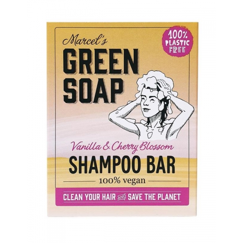 90 gram Marcel's Green Soap Shampoo Bar Vanilla & Cherry