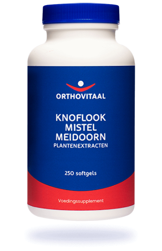 250 softgels Orthovitaal Knoflook Mistel Meidoorn Plantenextracten