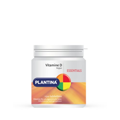 120 tabletten Plantina Vitamine D Vegan 10 mcg