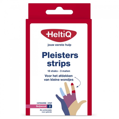 Heltiq Pleister Strips Waterafstotend & Elastisch 18 Stücke