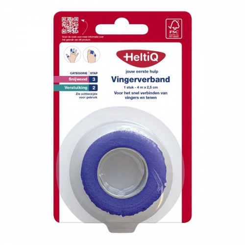 Heltiq Vingerverband 4m x 2,5cm 1 stuks