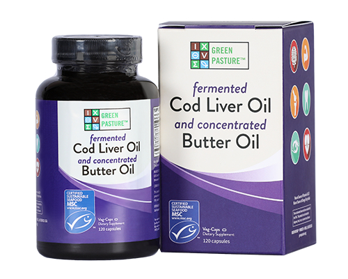 120 capsules Green Pasture Fermented Cod Liver Oil and Concentrated Butter Oil