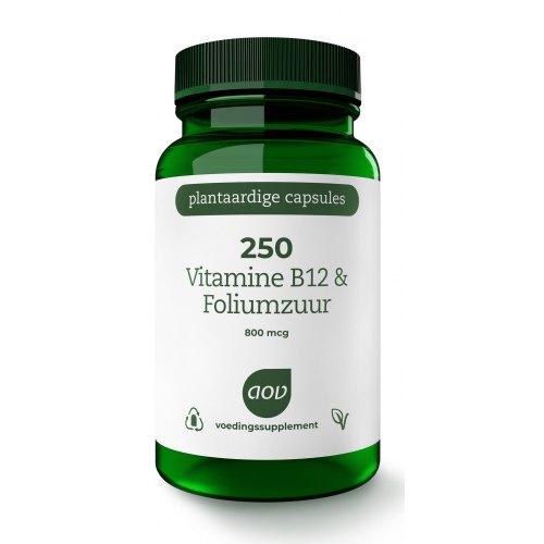 60 Kapseln AOV 250 Vitamine B12 & Foliumzuur