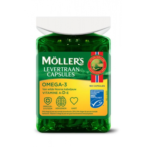 160 capsules Mollers Levertraan Capsules Omega-3