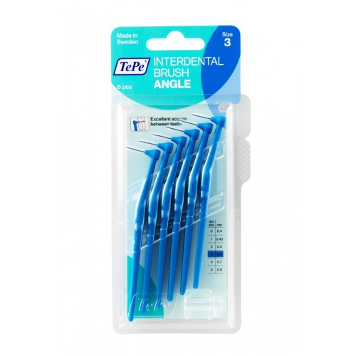 TePe Interdental Brush Angle 0,6 mm Blauw Size 3