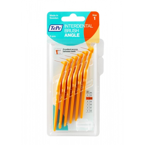TePe Interdental Brush Angle 0,45 mm Oranje Size 1
