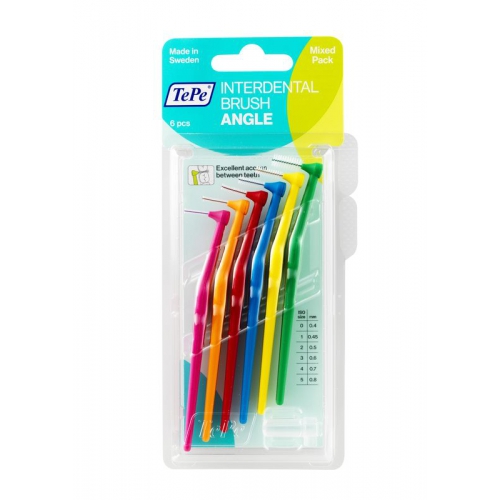 6 Stücke TePe Interdental Brush Angle Assorti
