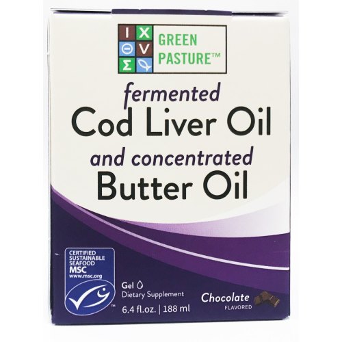 Fermented Cod Liver Oil (chocolate) and Concentrated Butter Oil Gel