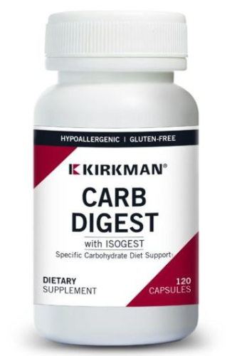 120 capsules Kirkman Carb Digest with Isogest