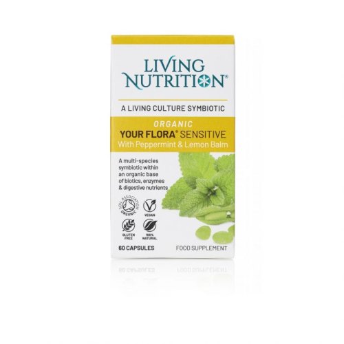 60 capsules Living Nutrition Your Flora Sensitive - Peppermint & Lemon Balm Biologisch