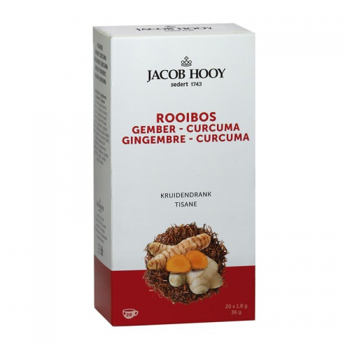 Jacob Hooy Rooibos Gember Curcuma Kruidendrank (Thee)