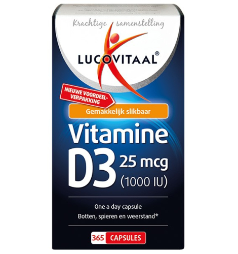 365 Kapseln Lucovitaal Vitamine D3 25 mcg